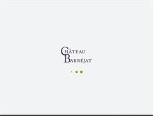 Tablet Screenshot of chateaubarrejat.com